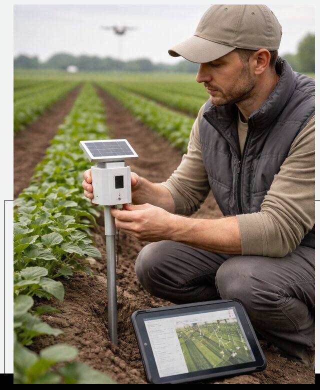 IoT мониторинг сельскохозяйственных полей и контроля в Ижевске