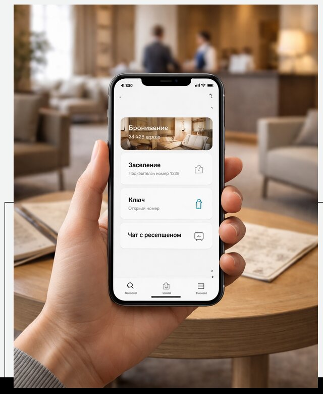 Мобильное приложение для гостей отеля в Ижевске, управление сервисом